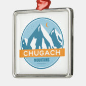 Chugach Mountains Alaska Metalen Ornament (Links)