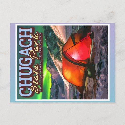 CHUGACH STATE PARK - ANCHORAGE ALASKA BRIEFKAART (Voorkant)