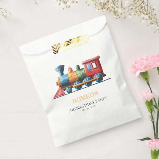 Chugga Chugga Choo Choo  Train 2e Verjaardag Bedankzakje (Gezegeld)