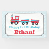 Chugga Chugga Choo Choo Train Party Banner (Horizontaal)