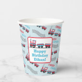 Chugga Chugga Choo Choo Trein Verjaardagsfeestbeke Papieren Bekers (Voorkant)
