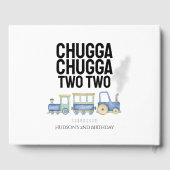 Chugga Chugga Deux | Anniversaire Livre d'Invité (Verso)