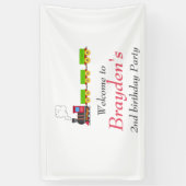 Chugga chugga deux bannières de 2ème anniversaire (Vertical)