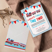 Chugga chugga deux invitation d'anniversaire de de