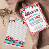 Chugga chugga deux invitation d'anniversaire de de