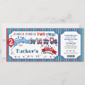 Chugga Chugga DEUX Invitation de fête d'anniversai (Devant)