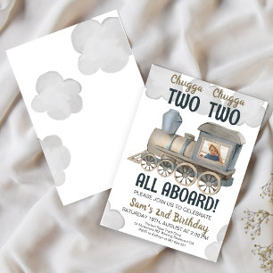 Chugga Chugga Deux Invitation pour le 2e anniversa