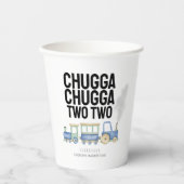 Chugga Chugga Twee | 2e verjaardag | Papieren beke Papieren Bekers (Voorkant)