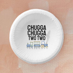 Chugga Chugga Twee 2e verjaardag schalen (2) Papieren Kommen