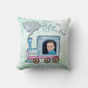 Chugga Chugga twee jongens trein foto Kussen