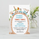 Chugga Chugga Twee Train 2de verjaardag Kaart (Staand voorkant)