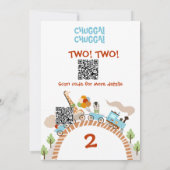 Chugga Chugga Twee Train 2de verjaardag Kaart (Achterkant)