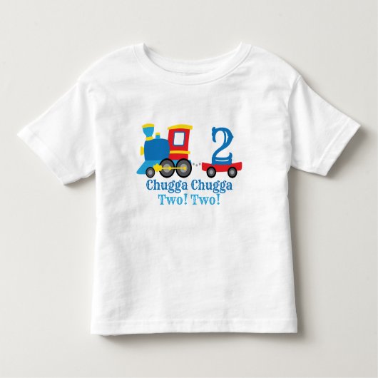 Chugga Chugga Twee Train Birthday Kinder Shirts (Voorkant)