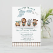 Chugga chugga twee treintjes kaart (Staand voorkant)