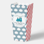 Chugga Chugga Twee Twee Blauwe 2e Verjaardag Popco Bedankdoosjes (Achterkant)