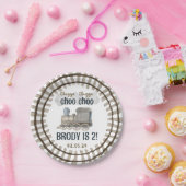 Chugga Chugga Twee Twee Twee 2e Verjaardag Papieren Bordje (Feest)