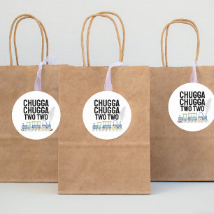 Chugga Chugga Twee Verjaardag Stickers begunst