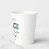 Chugga Chugga Two Train Blue Boy 2de verjaardag Papieren Bekers (Links)