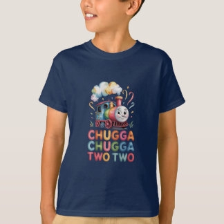 Chugga Chugga Two Two Kids T-Shirt Trein Verjaarda