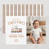 Chugga Deux Train Carte de remerciements Anniversa (Devant / Derrière)