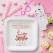 Chugga Twee Choo Choo Trein 2e verjaardagsfeestje Papieren Bordje (Feest)