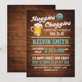 Chuggies & Huggies Baby shower Uitnodiging (Voorkant / Achterkant)