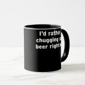 Chugging Some Beer Chug Funny Beer Belly Gift Mok (Voorkant rechts)