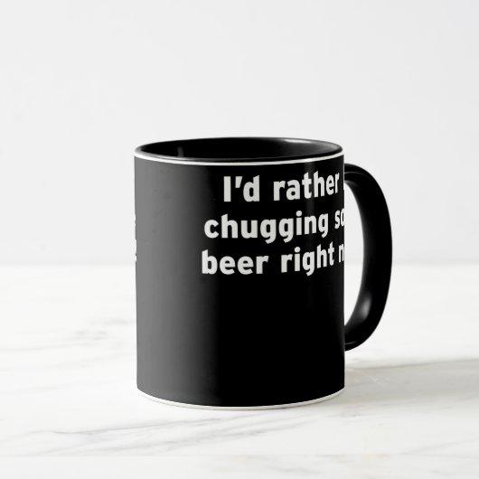 Chugging Some Beer Chug Funny Beer Belly Gift Mok (Voorkant rechts)