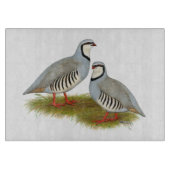Chukar Partridge Pair Snijplank (Voorkant)