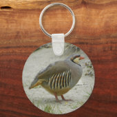 Chukar Partridge Sleutelhanger (Voorkant)