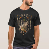 Chukar Vogeljacht VS Amerikaanse vlag Camouflage T T-shirt (Voorkant)