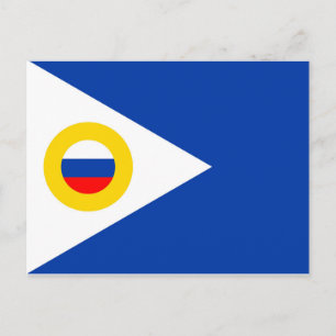 chukotka vlag rusland republiek regio briefkaart