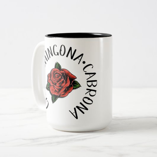 Chula Cabrona chingona chingona mug (Devant gauche)