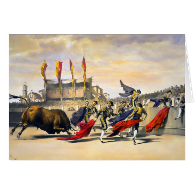 Chulos jouant Taureau (Devant horizontal)