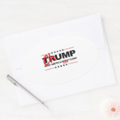 Chump 2016 - Make America Hate Again Ovale Sticker (Envelop)