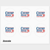 Chump Dense 2016 - Dit is een grap rechts - Anti-T Ronde Sticker (Vel)