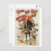 Chung Ling Soo ~  Chinese Magic Act Briefkaart (Voorkant / Achterkant)