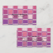 Chunky Chic Glitter Square Glamour Visitekaartje (Voorkant / Achterkant)