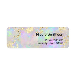 chunky glitter opal background labels