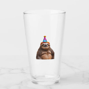 Chunky luiaard verjaardagsfeesthoed cadeau grappig glas