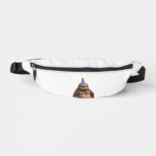 Chunky luiaard verjaardagsfeesthoed cadeau grappig heuptasje
