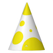 Chunky Yellow Stippen Party Pet Feesthoedjes (Links)
