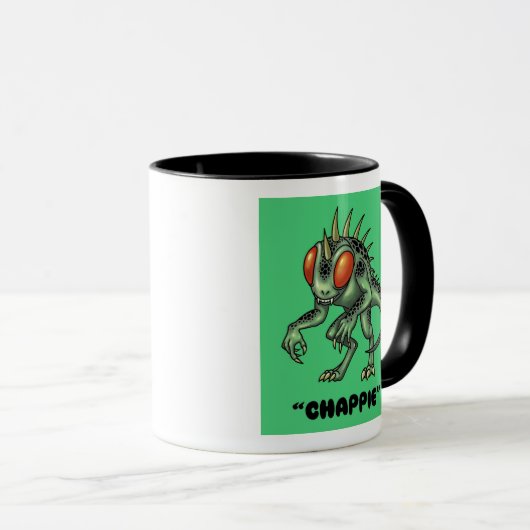 Chupacabra "Chappie" Cryptid koffie mok (Voorkant rechts)
