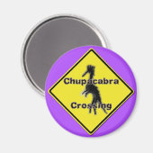 Chupacabra Crossing paarse magneet (Voorkant / Achterkant)