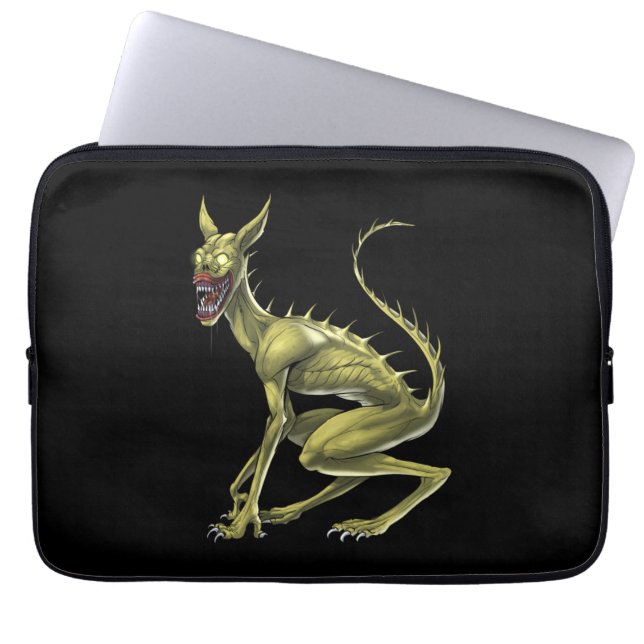 Chupacabra Cryptid Beast Laptop Sleeve (Voorkant)
