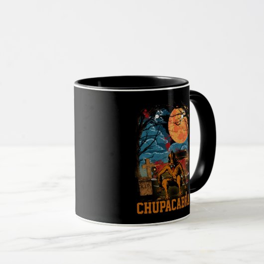 Chupacabra Cryptid Cryptid  tekst Mok (Voorkant rechts)