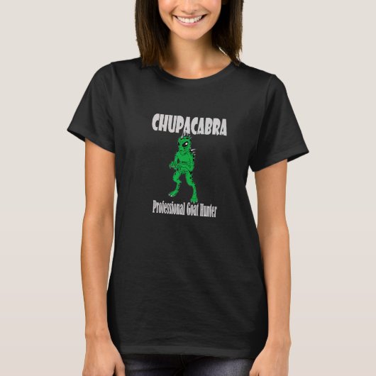 Chupacabra Cryptid Vampire Monster Goat Hunter T-shirt (Voorkant)