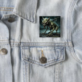 Chupacabra - cryptische monsters of dieren vierkante button 5,1 cm (In situ)