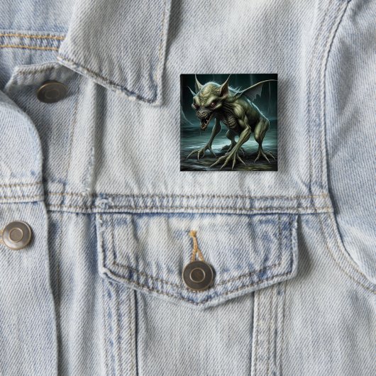 Chupacabra - cryptische monsters of dieren vierkante button 5,1 cm (In situ)