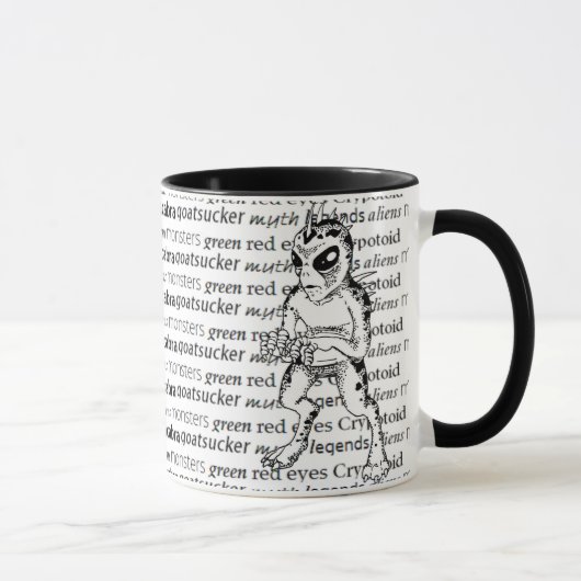 Chupacabra Cryptozoology Coffee Mok (Rechts)